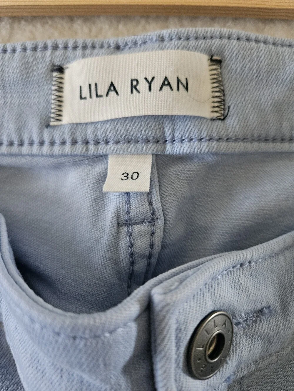 Lily Ryan Light Blue Women's Pants Size 30 - Picture 3 of 7